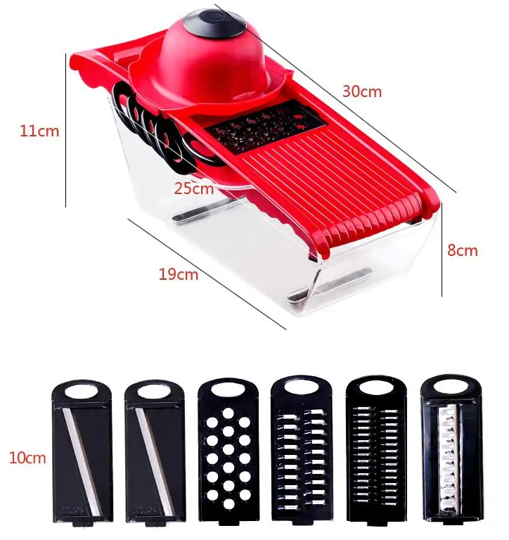 Multifunction Vegetable Slicer 6 Blades