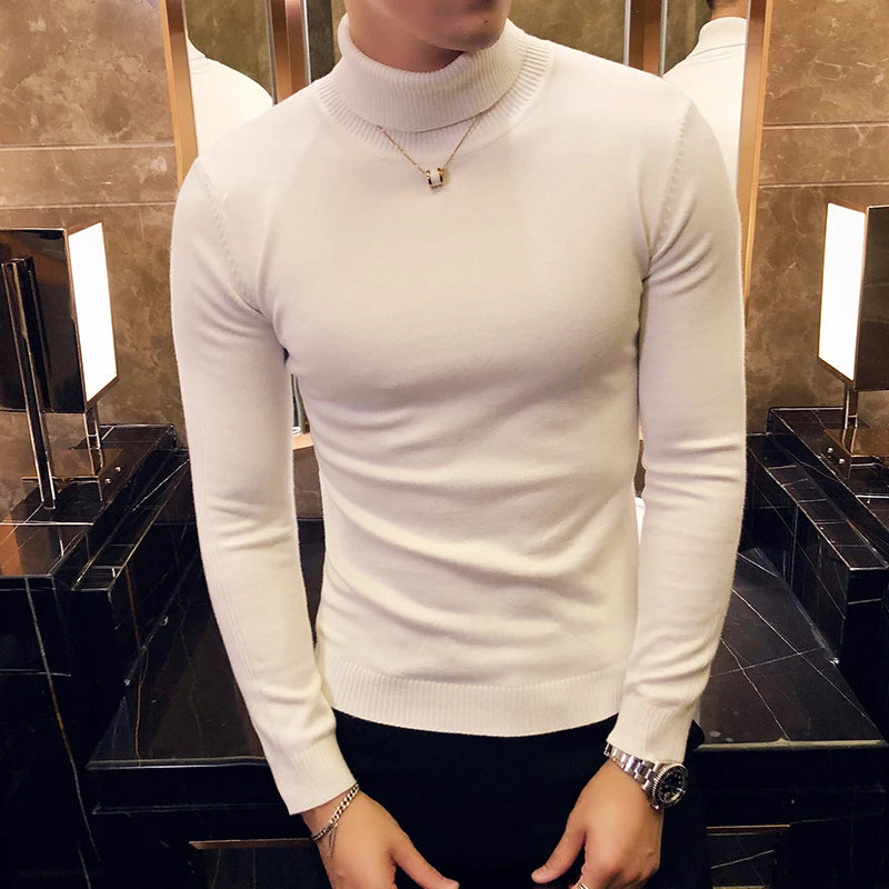 Slim Men's Casual Pullover Sweater Men