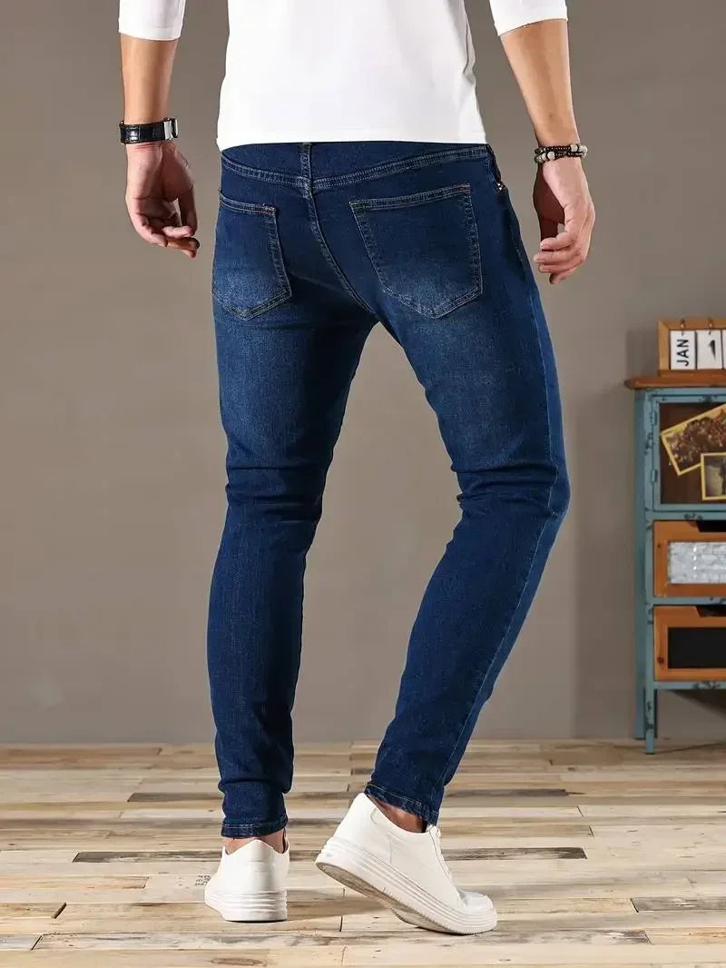 Men’s Slim Fit Skinny Jeans – Casual Street Style