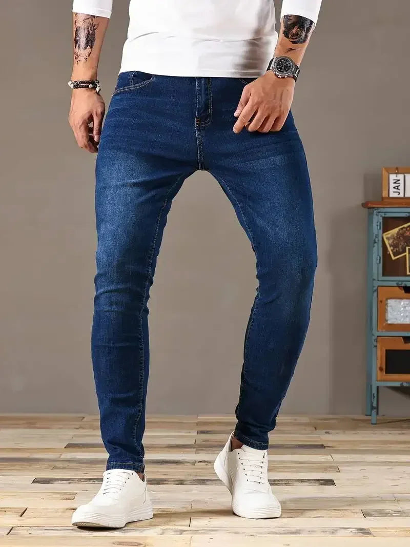 Men’s Slim Fit Skinny Jeans – Casual Street Style
