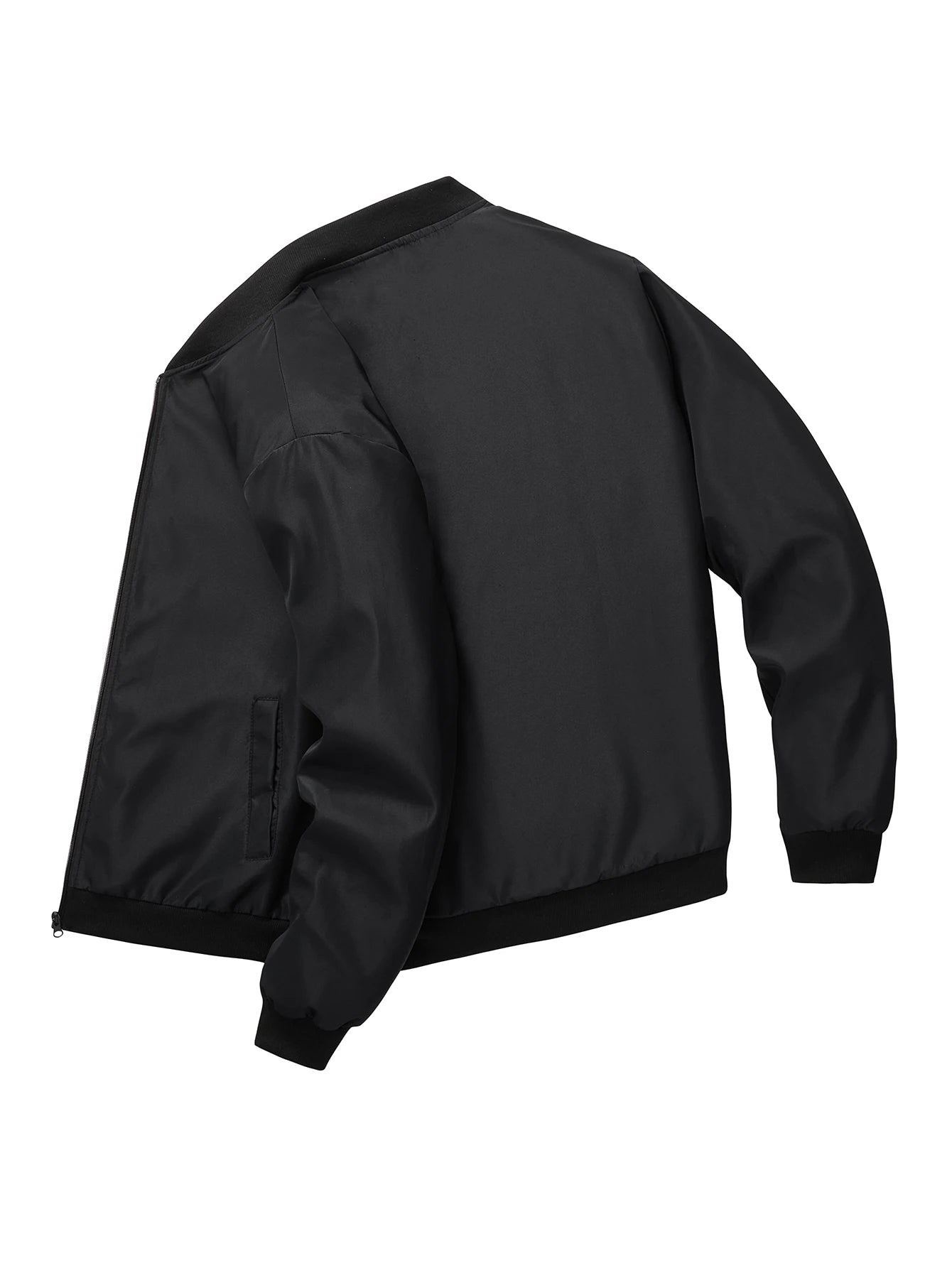 Baseball Solid Color Jacket Men's Business Casual Thin Coat Trend