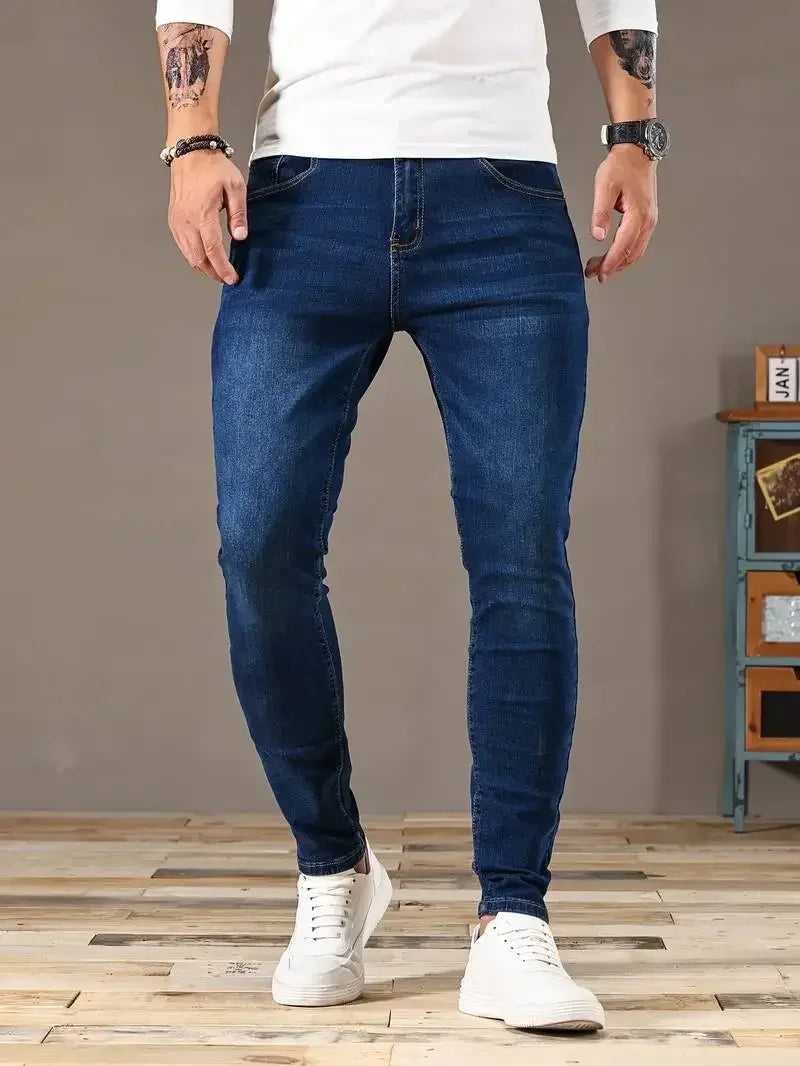 Men’s Slim Fit Skinny Jeans – Casual Street Style