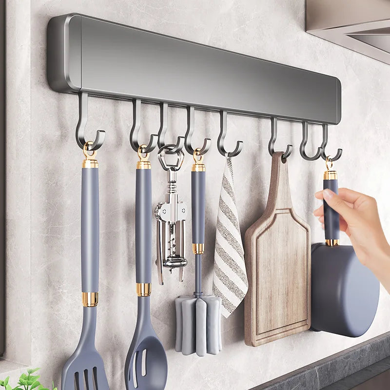 Kitchen Utensil Rack Organizer Storage shelves Wall