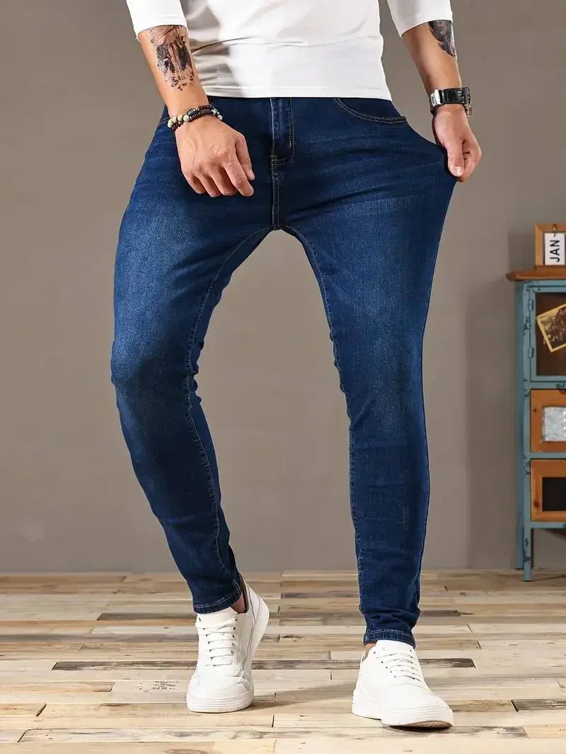 Men’s Slim Fit Skinny Jeans – Casual Street Style