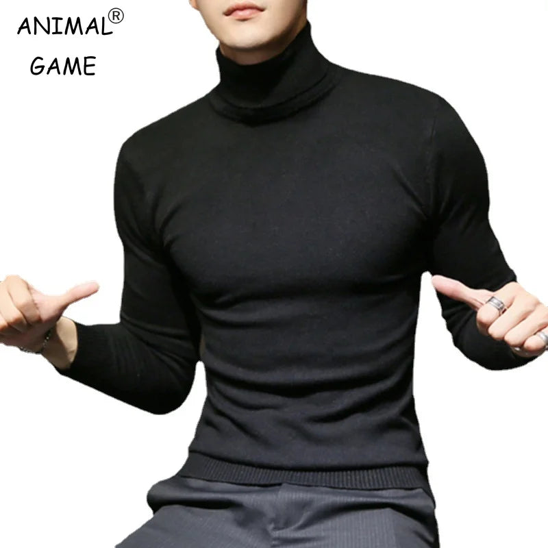 Slim Men's Casual Pullover Sweater Men